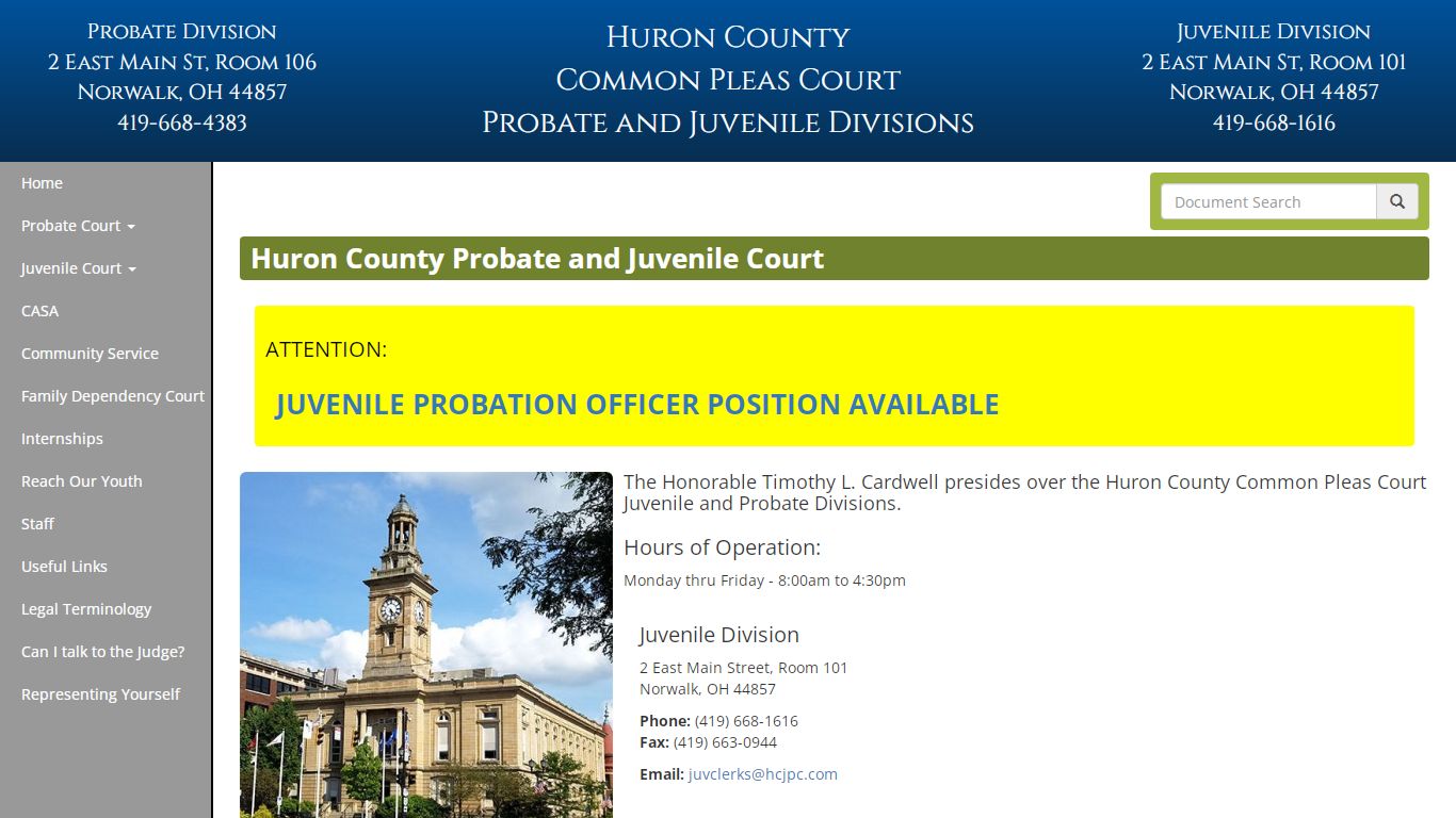 Huron County Probate and Juvenile Court